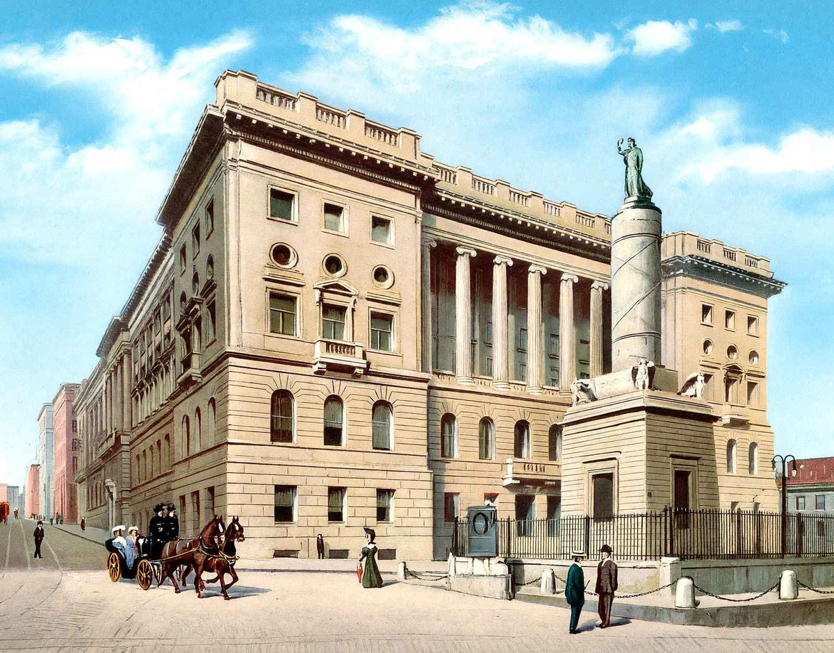 Court House Baltimore Vintage Print (7 Sizes) - Restored
