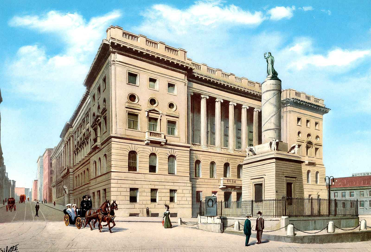 Court House Baltimore Vintage Print (7 Sizes) - Restored