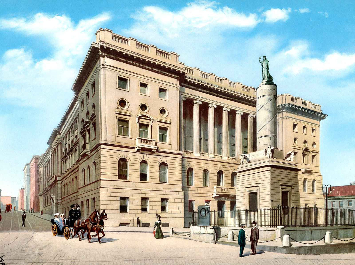 Court House Baltimore Vintage Print (7 Sizes) - Restored