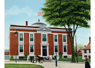Court House Nashua NH in 1906 Vintage Print (7 Sizes) - Premium Print