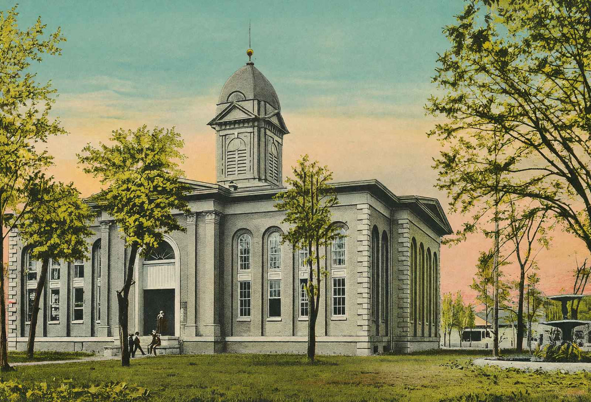 Court House Paducah KY in 1906 Vintage Print (7 Sizes) - High Quality
