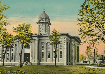 Court House Paducah KY in 1906 Vintage Print (7 Sizes) - High Quality