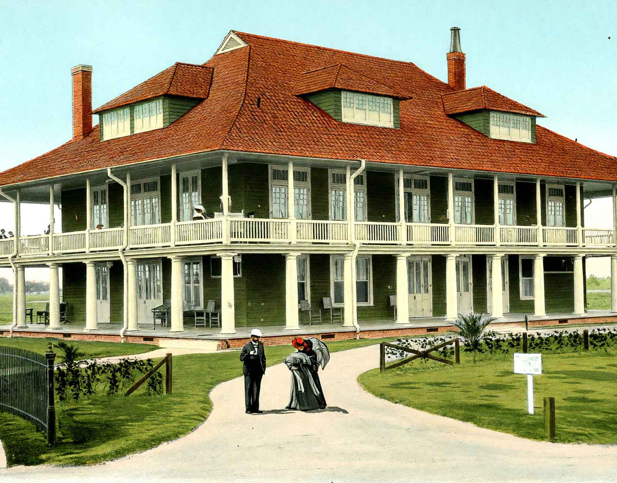 Country Club New Orleans in 1907 Vintage Print (7 Sizes) - Premium Quality