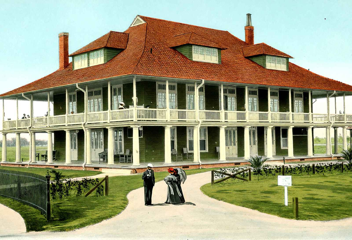 Country Club New Orleans in 1907 Vintage Print (7 Sizes) - Premium Quality