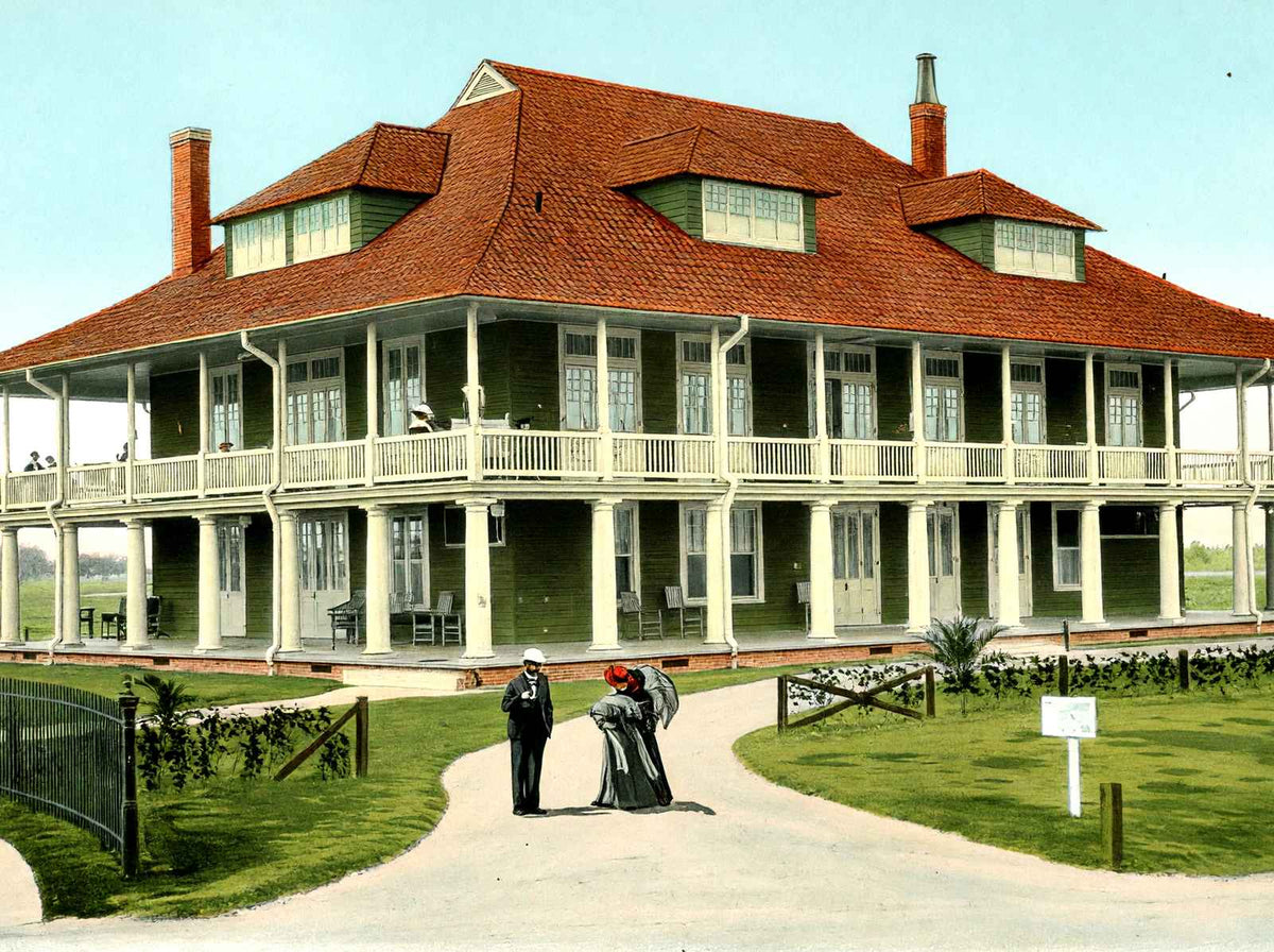 Country Club New Orleans in 1907 Vintage Print (7 Sizes) - Premium Quality