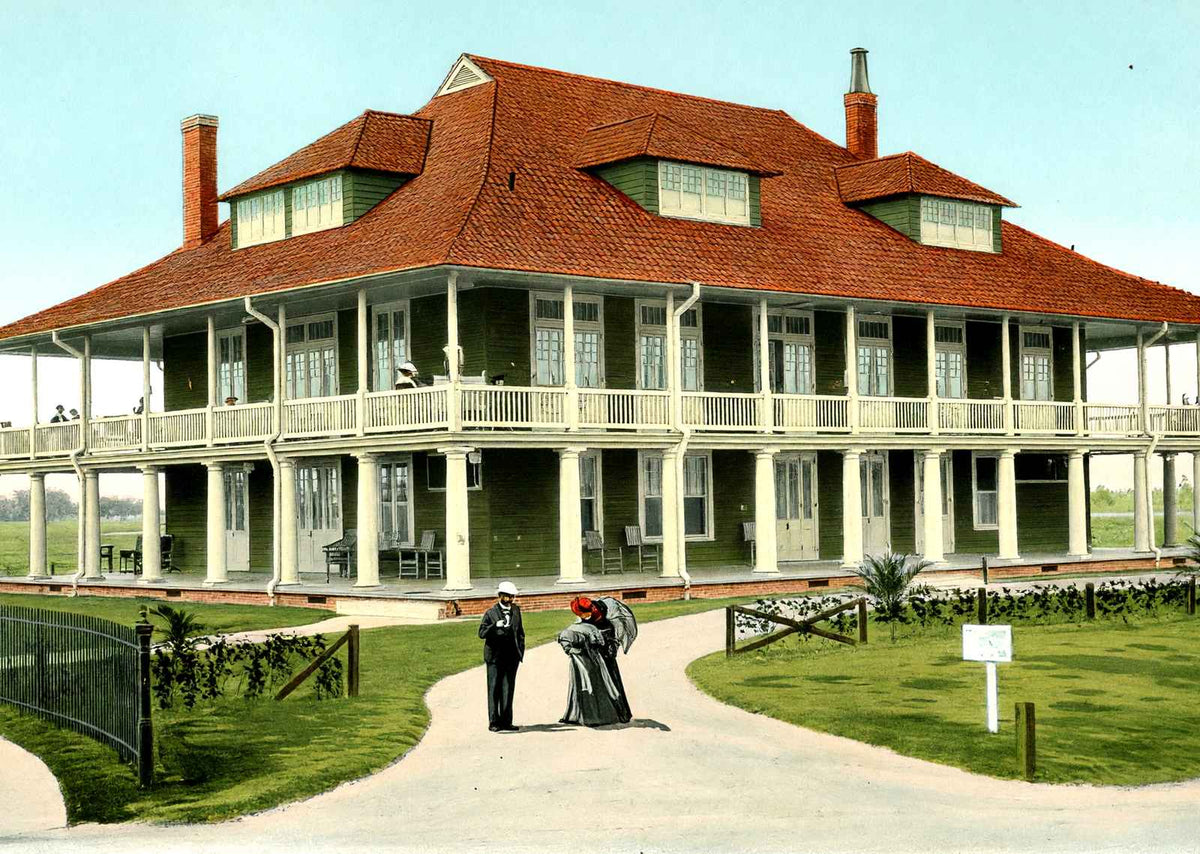 Country Club New Orleans in 1907 Vintage Print (7 Sizes) - Premium Quality