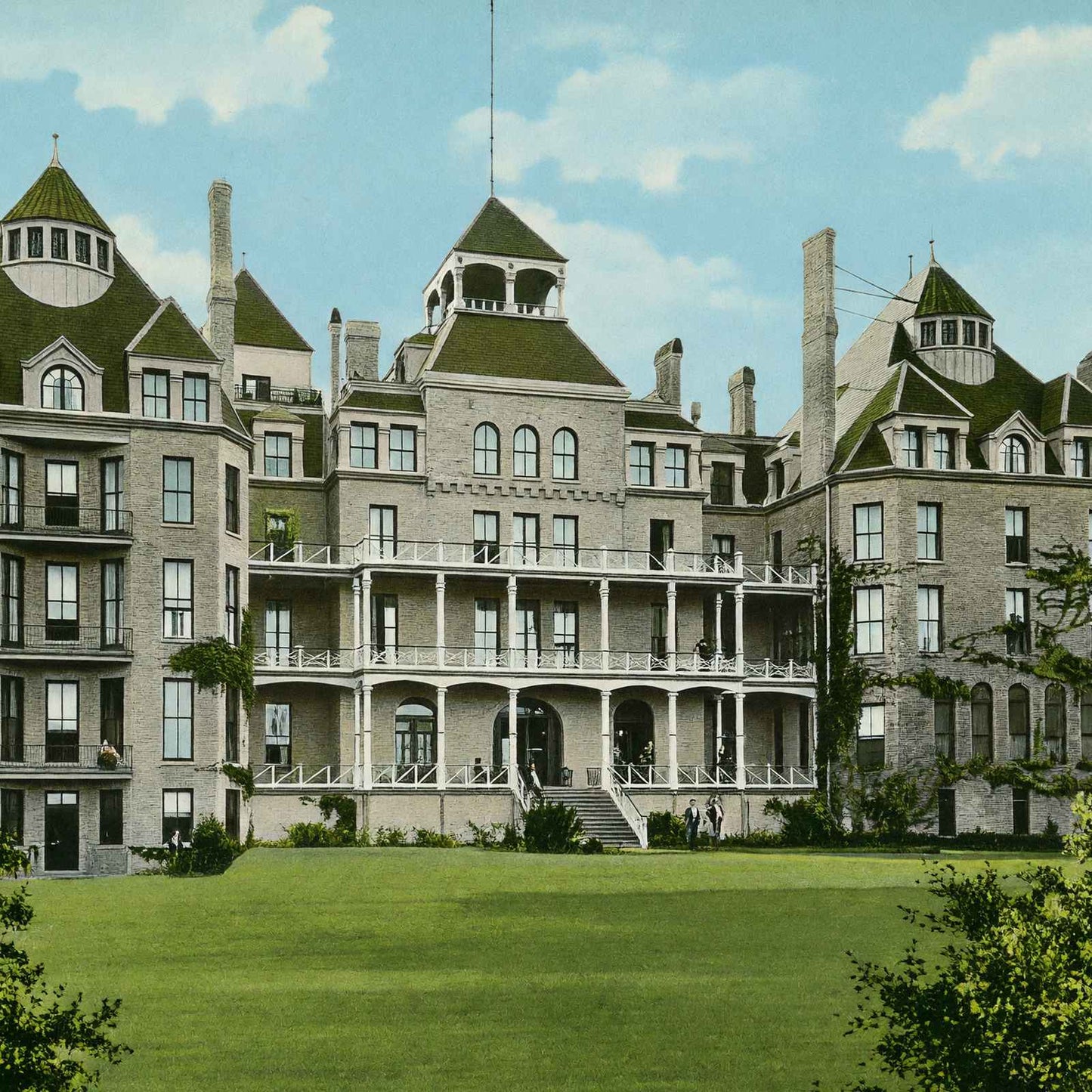 Crescent Hotel Eureka Springs AR in 1907 Vintage Print (7 Sizes) - Retouched