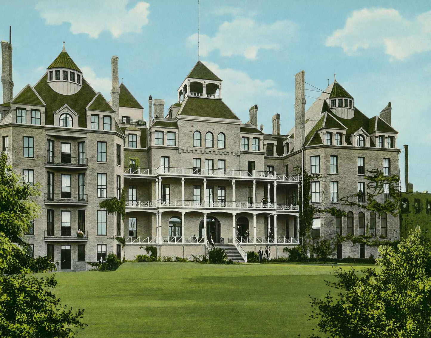 Crescent Hotel Eureka Springs AR in 1907 Vintage Print (7 Sizes) - Retouched