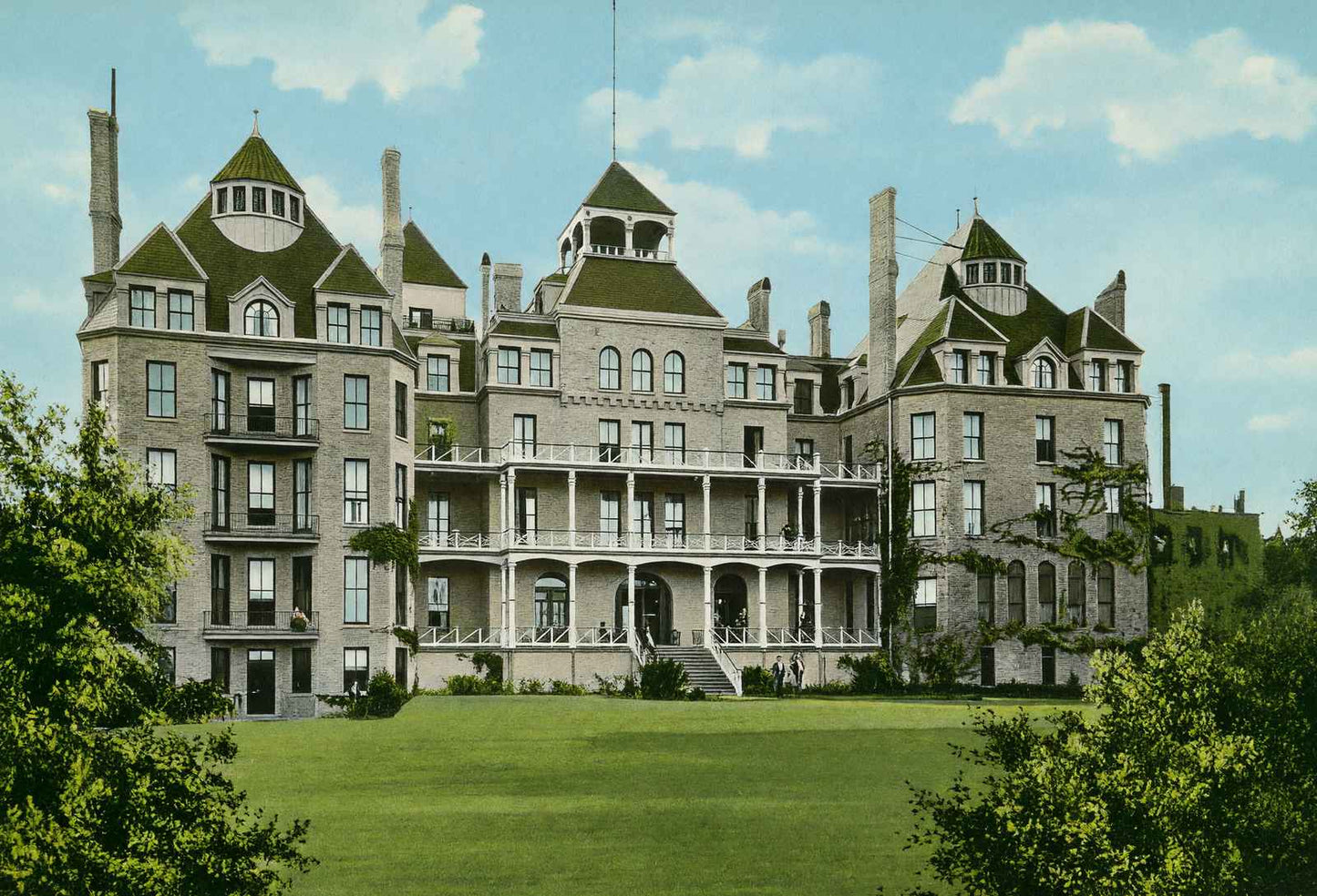 Crescent Hotel Eureka Springs AR in 1907 Vintage Print (7 Sizes) - Retouched