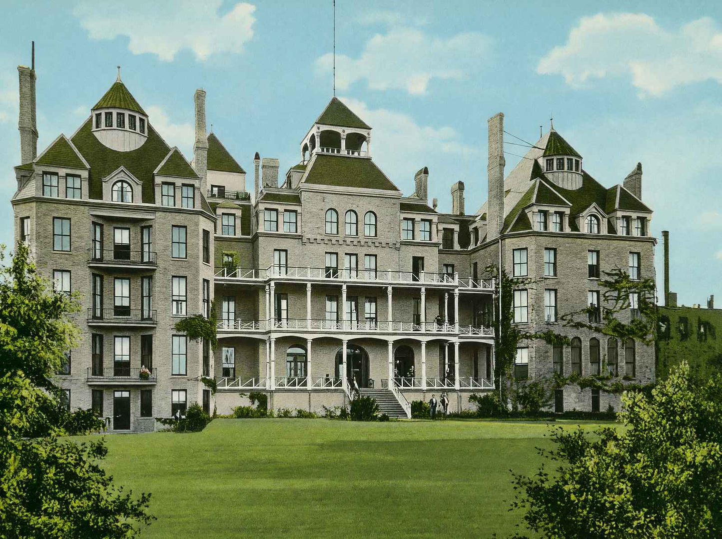 Crescent Hotel Eureka Springs AR in 1907 Vintage Print (7 Sizes) - Retouched