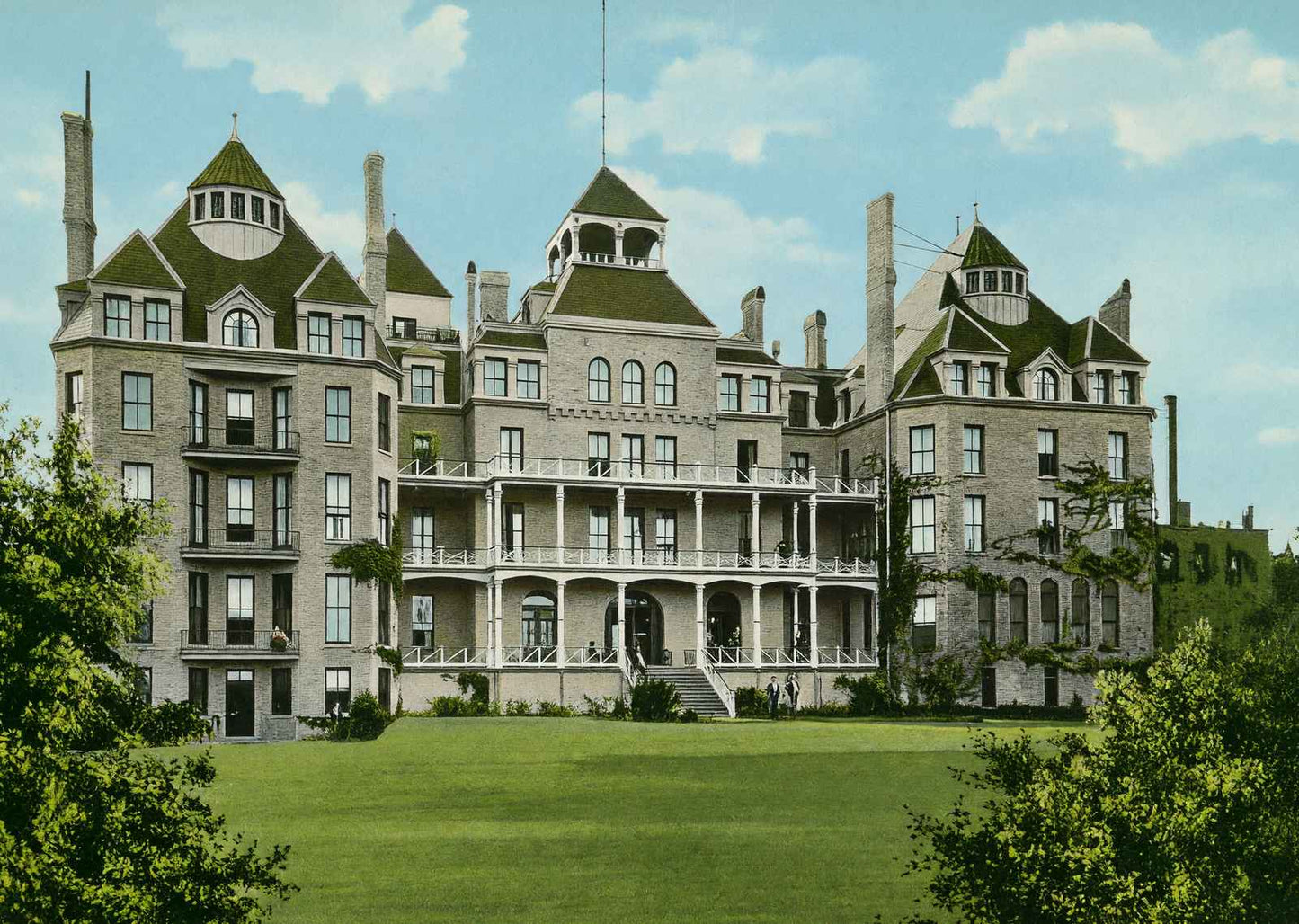 Crescent Hotel Eureka Springs AR in 1907 Vintage Print (7 Sizes) - Retouched
