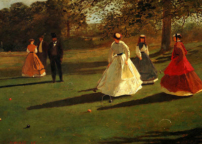 Croquet Players 1865 by Winslow Homer Fine Art Print (6 Sizes) Premium Print