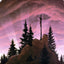 Cross in the Mountains (Tetschen Altar) art print by Caspar David Friedrich (1808)