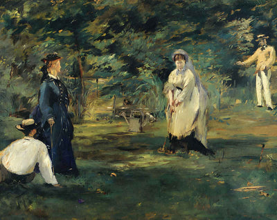 Croquet art print by Edouard Manet (1873)