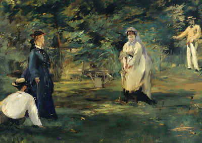 Croquet Art Print 1873 Painting by Edouard Manet (6 Sizes) - High Quality
