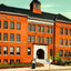 Crosby High School Waterbury CT in 1907 Vintage Print (7 Sizes) - Premium Print