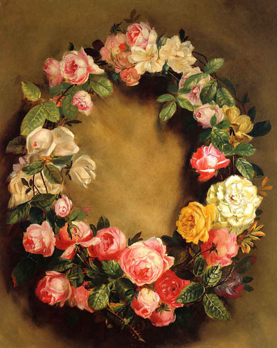 Crown of Roses fine art print by Pierre-Auguste Renoir (1858)
