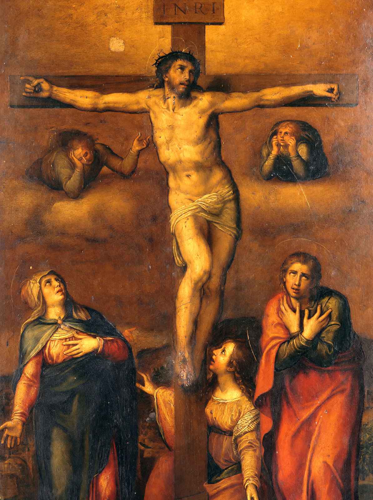 Crucifixion 1540 Painting by Michelangelo Fine Art Print (6 Sizes)