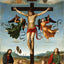 Crucifixion painting print by Raphael (1503)