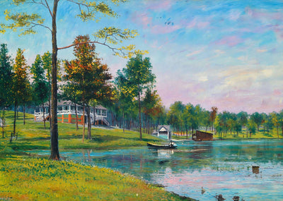 Crystal Lake Palestine Texas in 1908 Art Print (7 Sizes) - Retouched