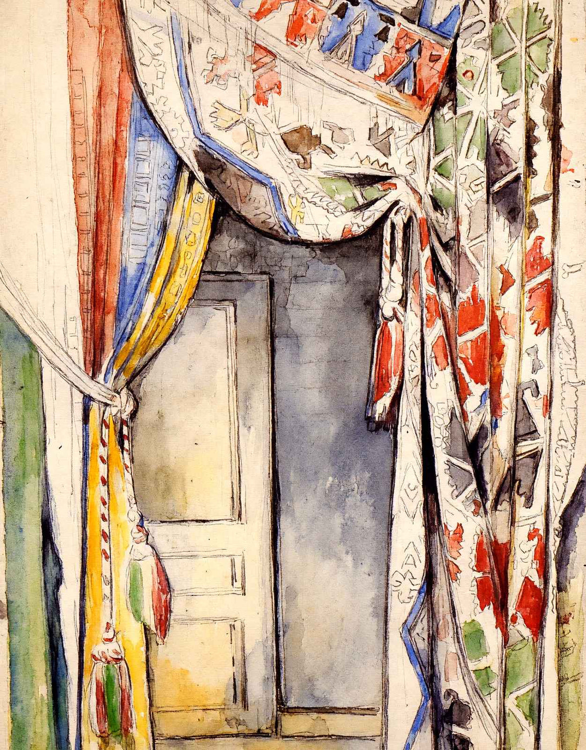 Curtains Fine Art Print 1885 Painting by Paul Cezanne (6 Sizes) - Acid Free