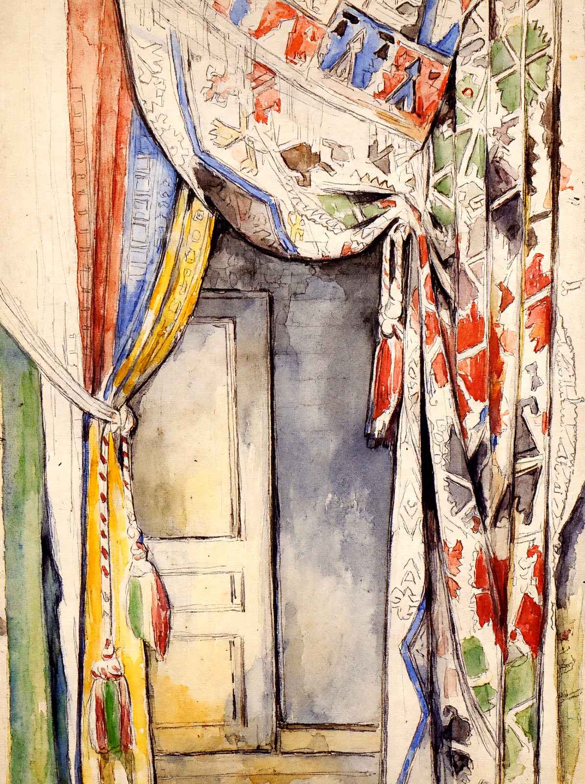 Curtains Fine Art Print 1885 Painting by Paul Cezanne (6 Sizes) - Acid Free