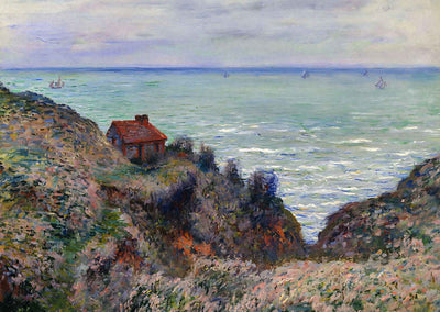 Customs House Art Print 1882 Painting by Claude Monet (6 Sizes) - Enhanced