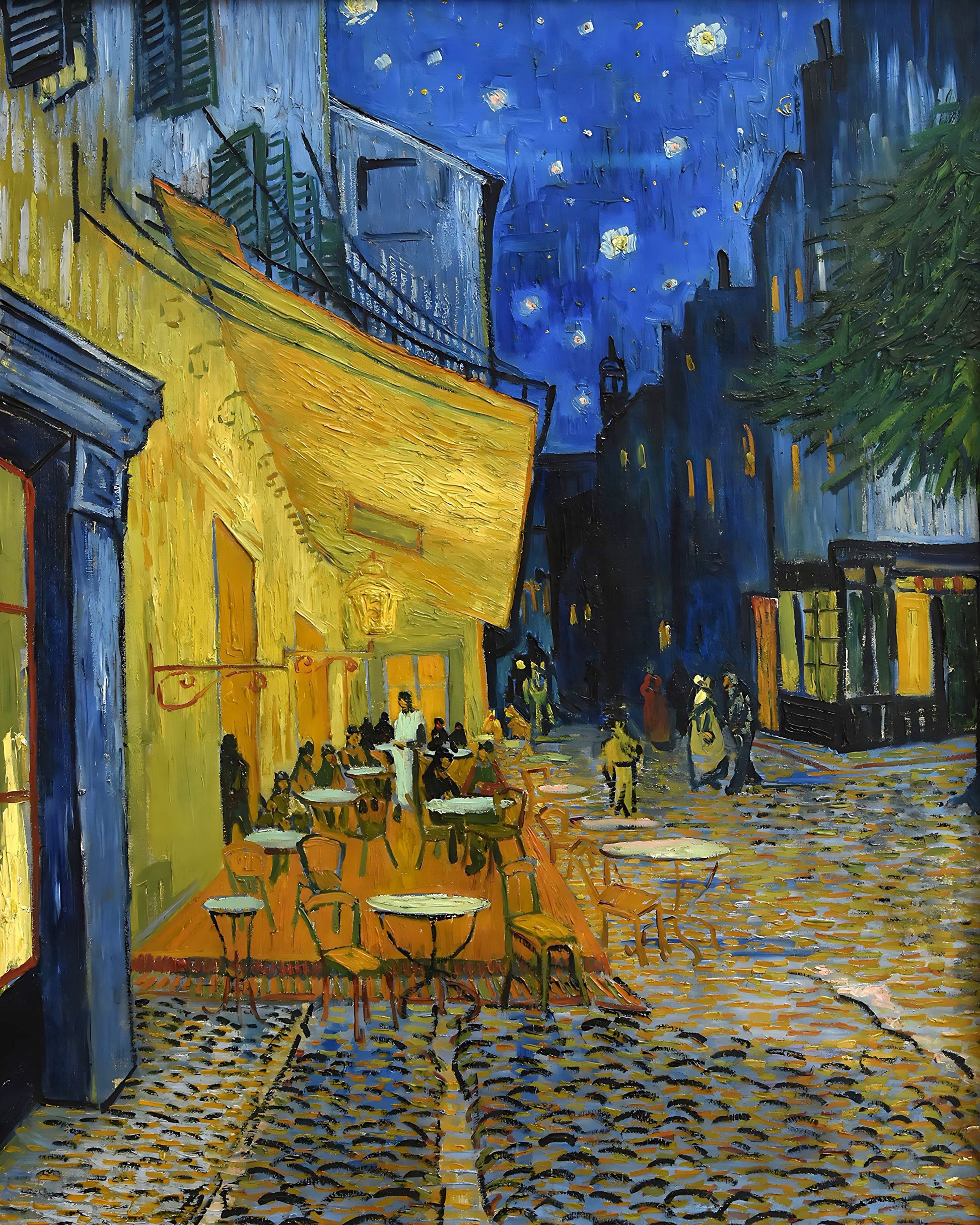 Café Terrace at Night by Vincent van Gogh 8x10" Professional Art Print