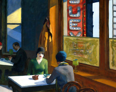 Chop Suey Painting by Edward Hopper 8x10" Professional Art Print