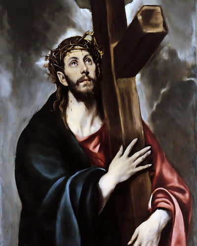 Christ Carrying the Cross Painting by El Greco 8x10" Art Print (Jesus)