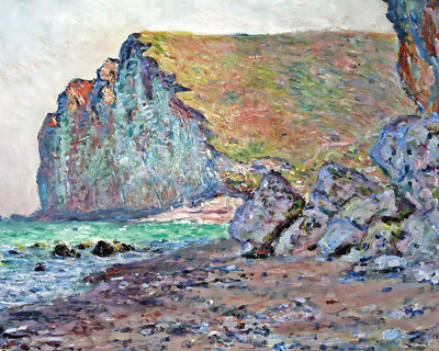 Cliffs of Les Petites-Dalles Painting by Claude Monet 8x10" Art Print