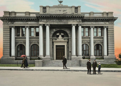 Dallas Texas Carnegie Library in 1905 Vintage Print (7 Sizes) - High Quality