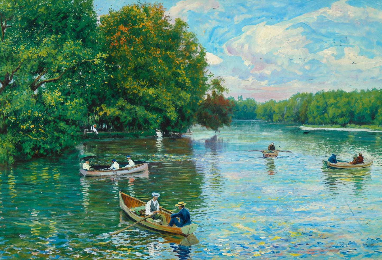 Dallas Texas Exall Lake in 1905 Art Print (7 Sizes) - Archival Paper
