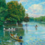Dallas Texas Exall Lake in 1905 art print