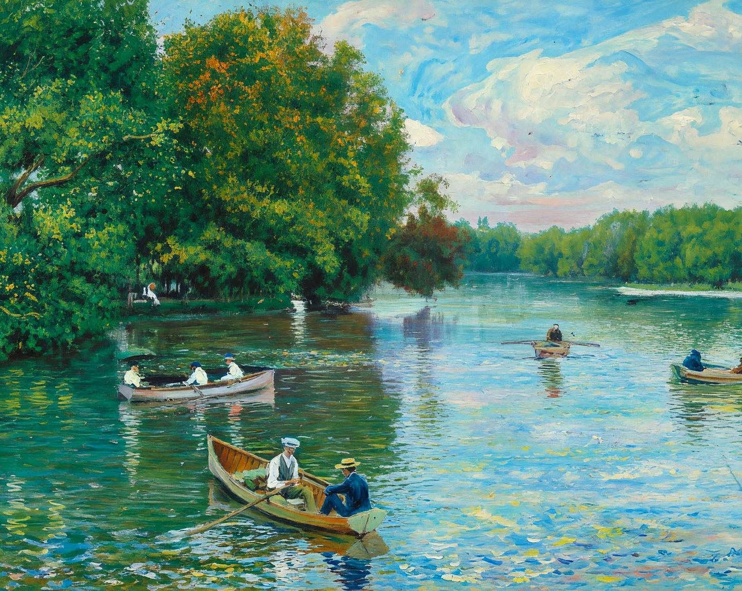 Dallas Texas Exall Lake in 1905 art print