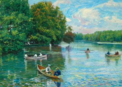 Dallas Texas Exall Lake in 1905 Art Print (7 Sizes) - Archival Paper