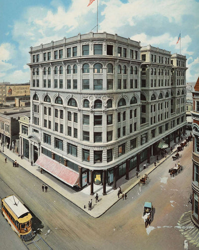 Dallas Wilson Building in 1905 vintage print