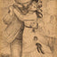 Dance in the Country Art Print 1883 Drawing by Pierre-Auguste Renoir (6 Sizes)