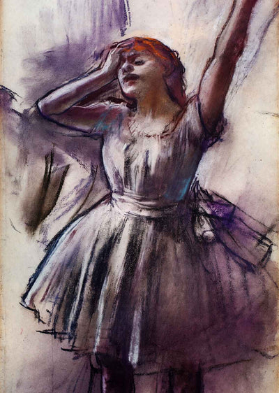 Dancer with Left Arm Raised Art Print 1887 Painting by Edgar Degas (6 Sizes)