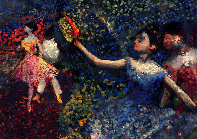 Dancer and Tambourine Art Print 1897 Painting by Edgar Degas (6 Sizes)