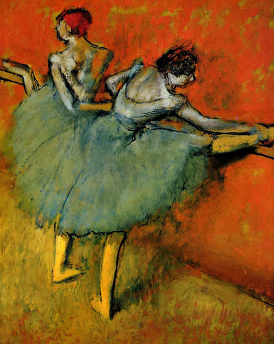 Dancers at the Barre painting by Edgar Degas (1905)
