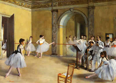 Dance Class at the Opera, Rue Le Peletier Art Print 1872 by Degas (6 Sizes)