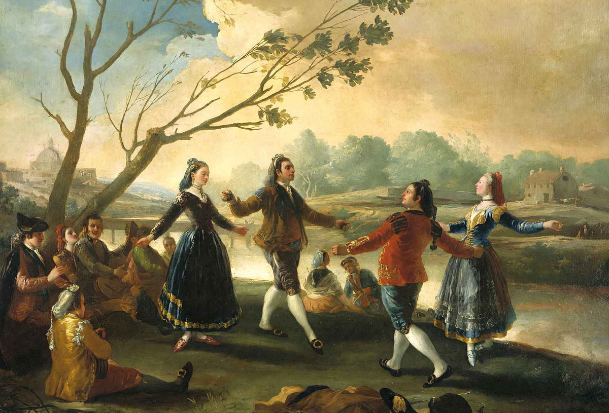 Dance of the Majos at the Banks of Manzanares Art Print 1777 by Goya (6 Sizes)