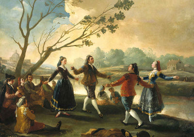 Dance of the Majos at the Banks of Manzanares Art Print 1777 by Goya (6 Sizes)