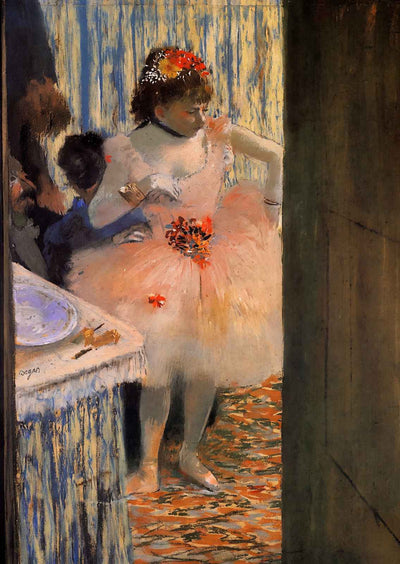 Dancer in Her Dressing Room Art Print 1880 Painting by Edgar Degas (6 Sizes)