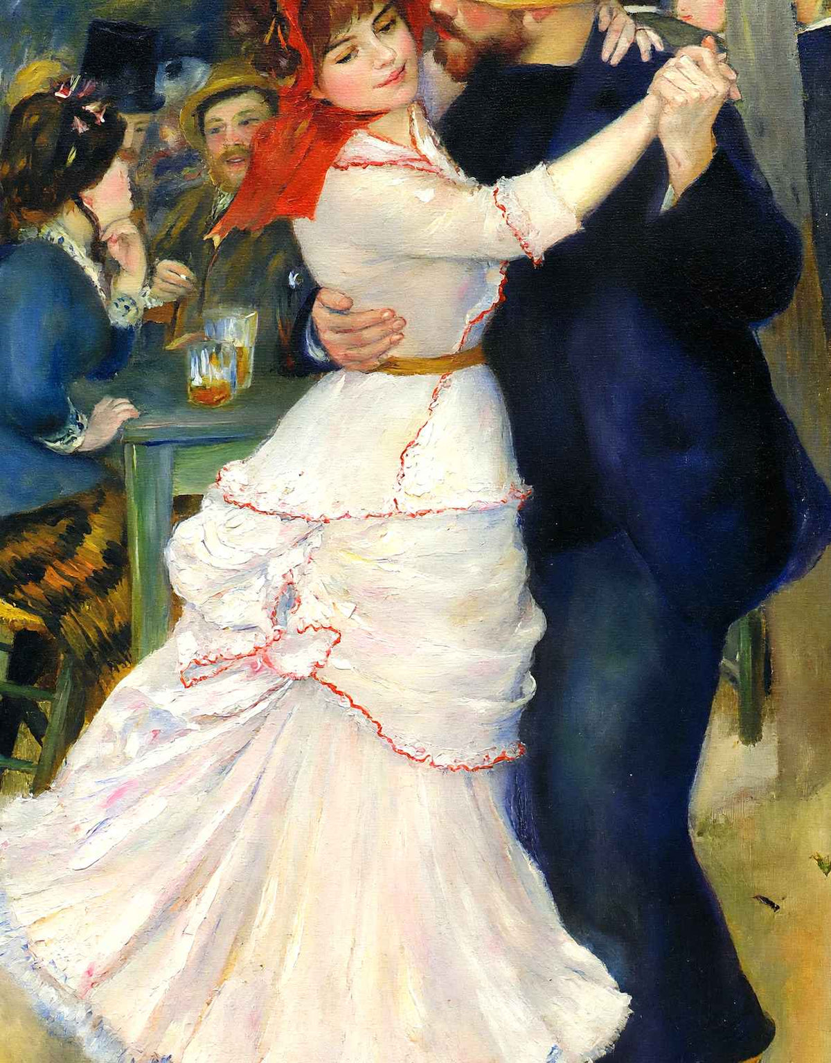 Dance at Bougival 1883 Painting by Pierre-Auguste Renoir Art Print (6 Sizes)