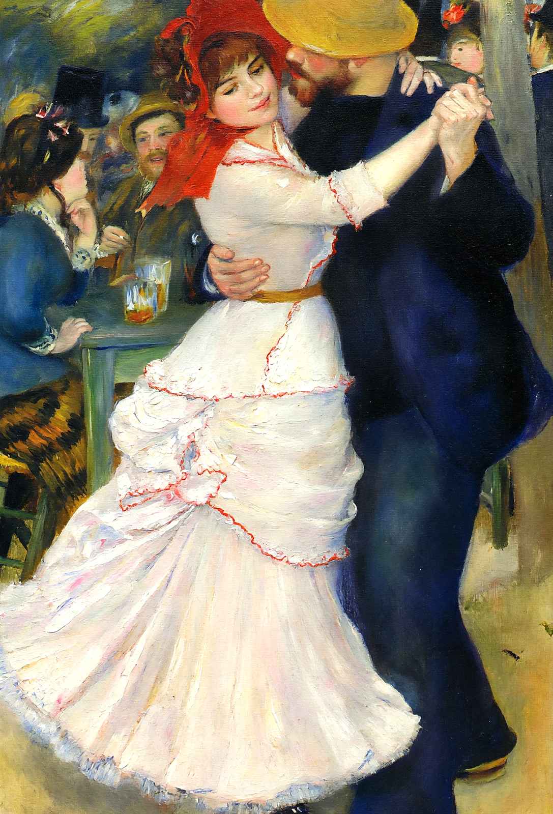 Dance at Bougival 1883 Painting by Pierre-Auguste Renoir Art Print (6 Sizes)