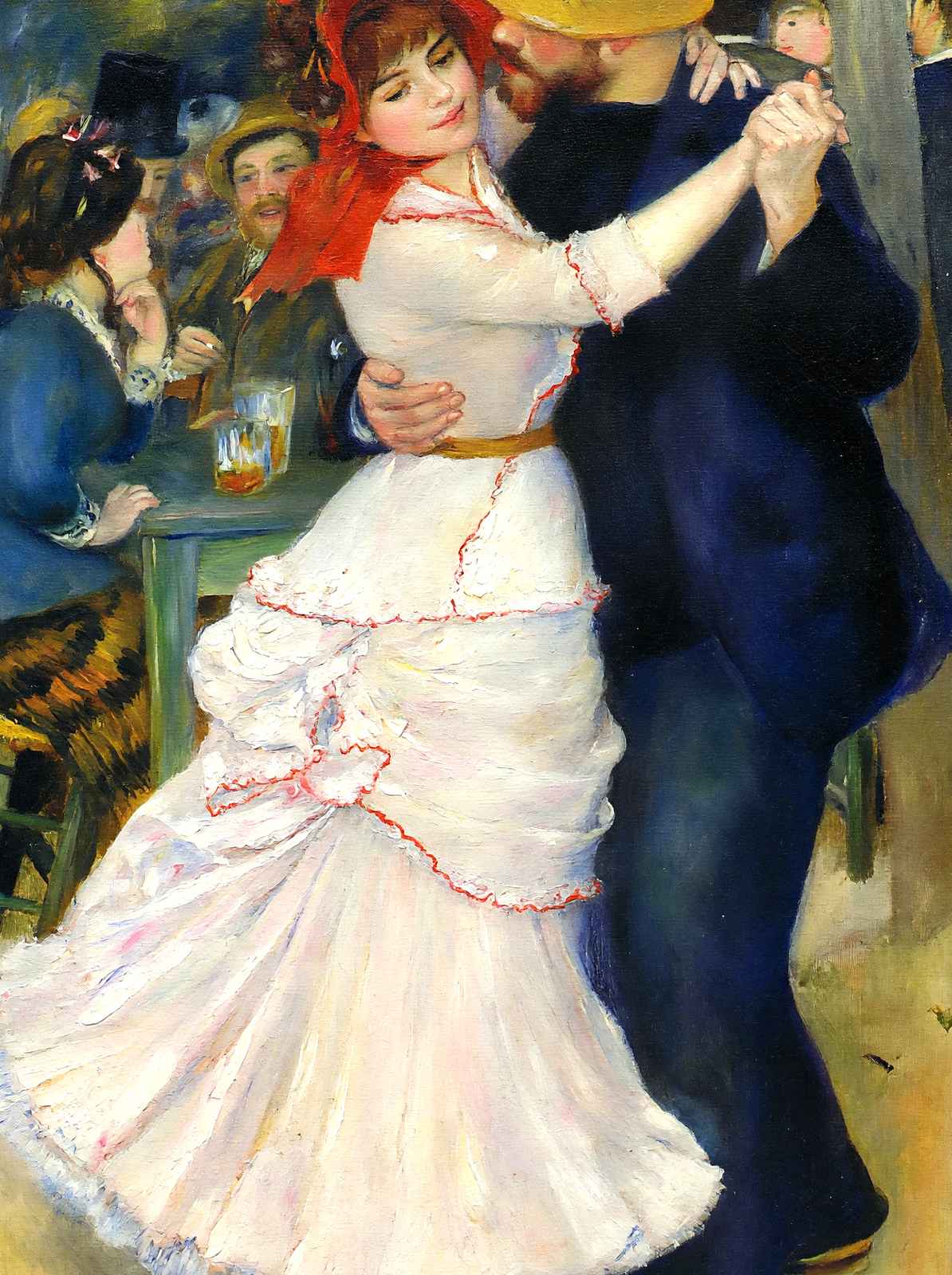 Dance at Bougival 1883 Painting by Pierre-Auguste Renoir Art Print (6 Sizes)