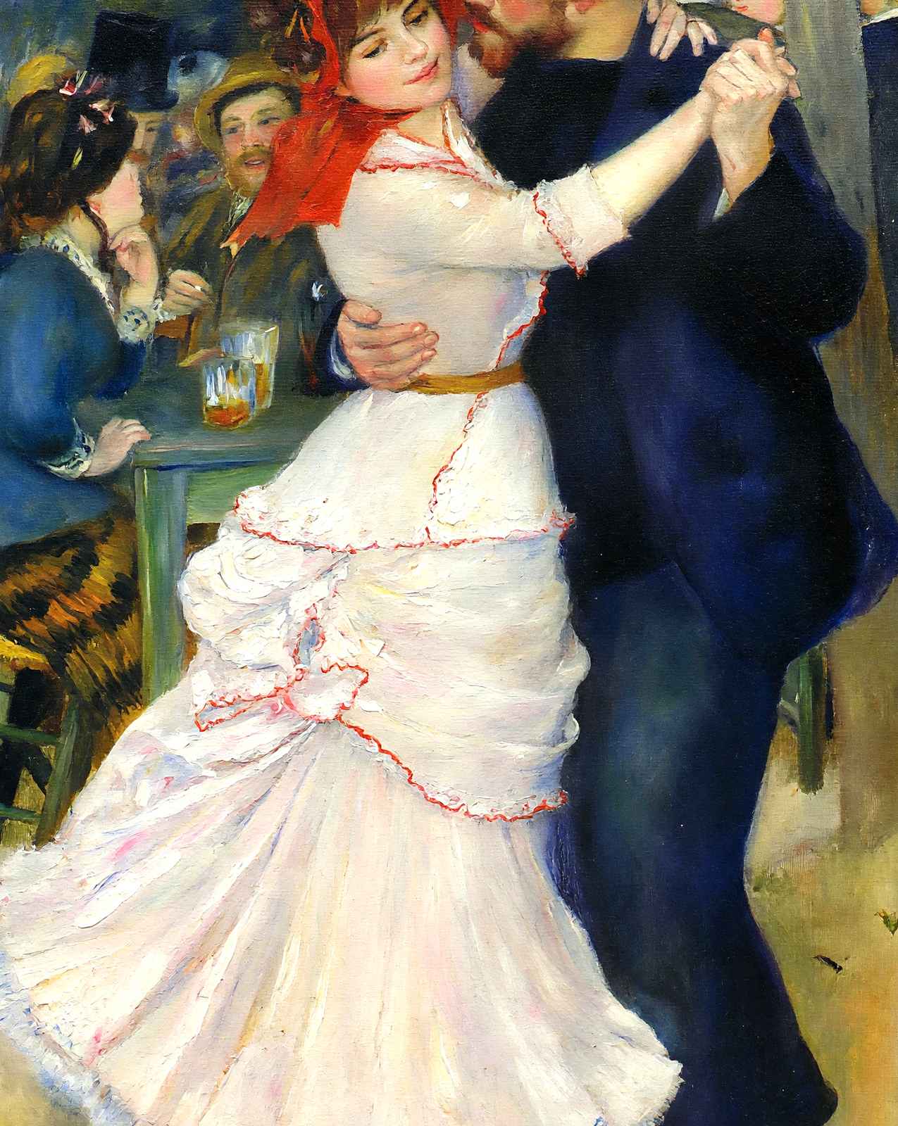 Dance at Bougival art print by Pierre-Auguste Renoir (1883)