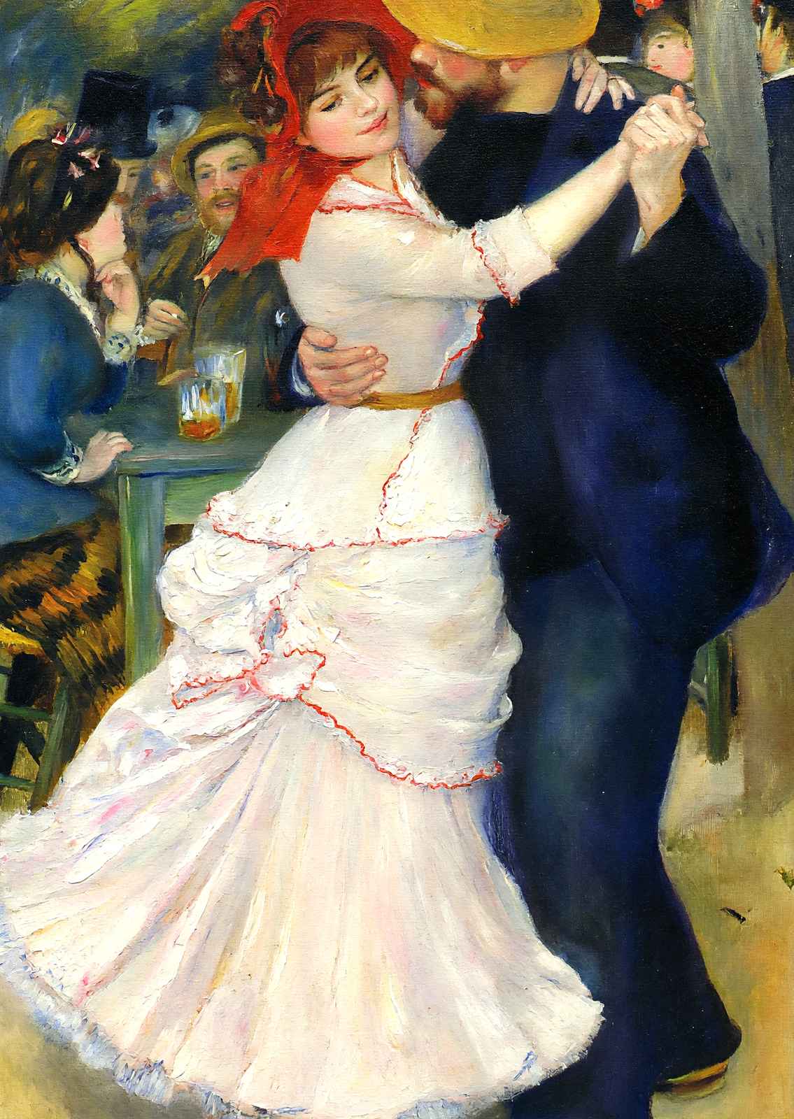 Dance at Bougival 1883 Painting by Pierre-Auguste Renoir Art Print (6 Sizes)